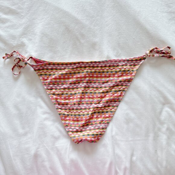Primark Multi colour side tie bikini bottoms size 16 US New with tags! - Picture 2 of 8